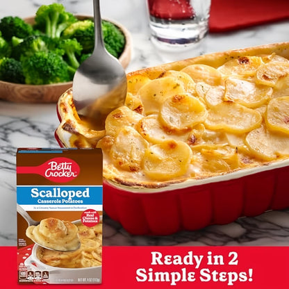 Betty Crocker Scalloped Casserole Potatoes Made with Real Cheese (Pack of 2)