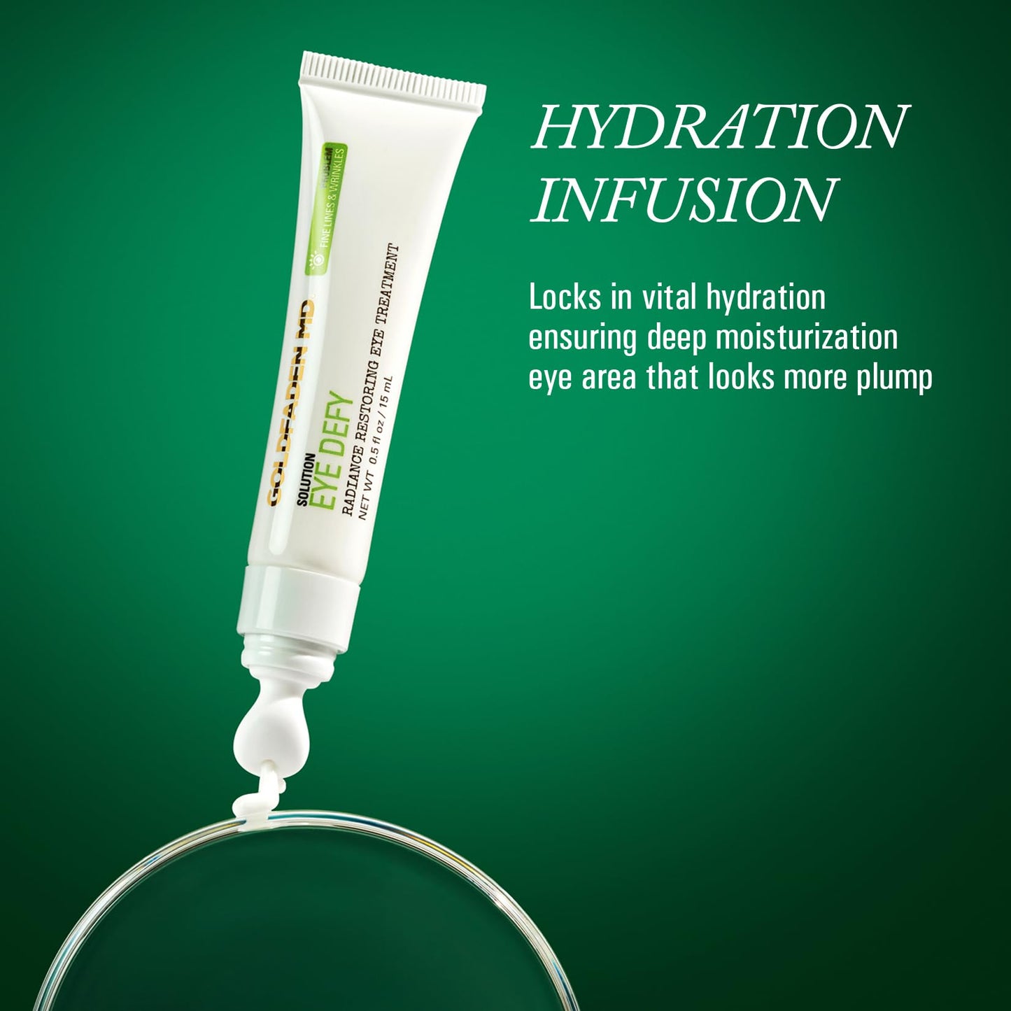 Goldfaden MD Eye Defy Radiance Restoring Eye Treatment Meadowfoam Seed Oil Peptide Complex Hyaluronic Acid and Squalane Eye Cream