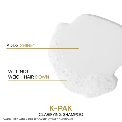 Joico K-PAK Daily Clarifying Shampoo to Remove Chlorine & Buildup | For Damaged Hair | Repair & Prevent Breakage | Boost Shine | With Keratin & Guajava Fruit Extract