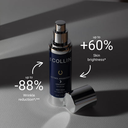 G.M. COLLIN Retinol Advanced+ Night Cream | Anti-Aging Face Moisturizer for the Appearance of Fine Lines and Wrinkles | With Niacinamide