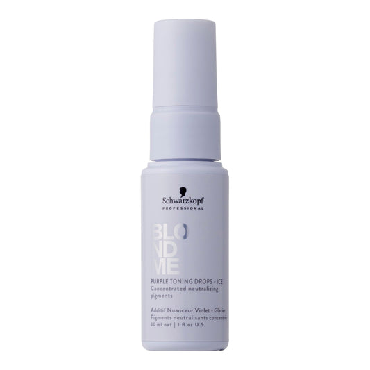 BLONDME Blonde Wonders Leave-In Toning Drops for Blonde Hair, Ice, 1.0 Fl Oz | Eliminate Brassy Yellow Tones | Color Depositing Treatment | For Cool Blonde or Gray Hair