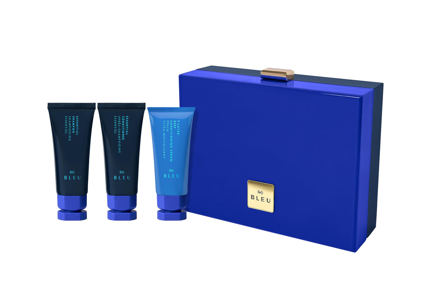 R+Co Essential Trial Holiday Kit | Limited-Edition Travel Set | Hydrating Shampoo, Conditioner & Styling Cream | For All Hair Types | Citrus Scent