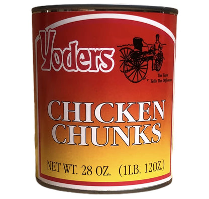 Yoders Fully Cooked Canned Chicken Chunks Case