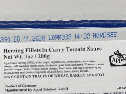 Appel Herring Fillets in Tomato & Curry Sauce-200g