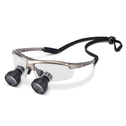 Practicon TTL Easy Size 2.5X Loupes Kit, Measure and Size Through The Lens Loupes, Silver Frame