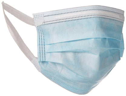 PPE201DMM001 Single Use Pullout Comfort Earloop Disposable Face Mask, Latex Free, Blue, Pack of 50