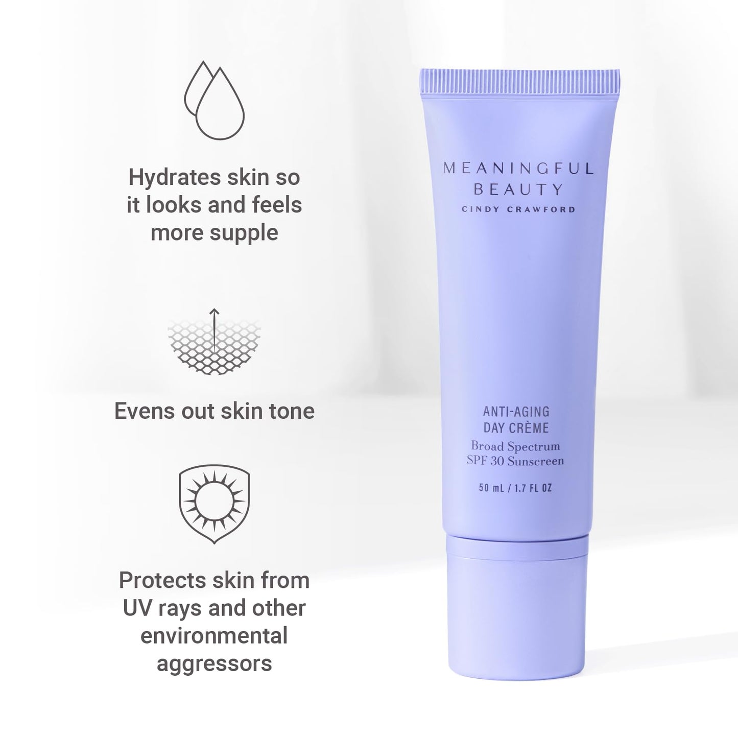Meaningful Beauty – Environmental Protecting Moisturizer Broad Spectrum SPF 30 – Anti-Pollution & Visible Blue Light (HEV) Fighting Day Cream