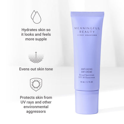 Meaningful Beauty – Environmental Protecting Moisturizer Broad Spectrum SPF 30 – Anti-Pollution & Visible Blue Light (HEV) Fighting Day Cream