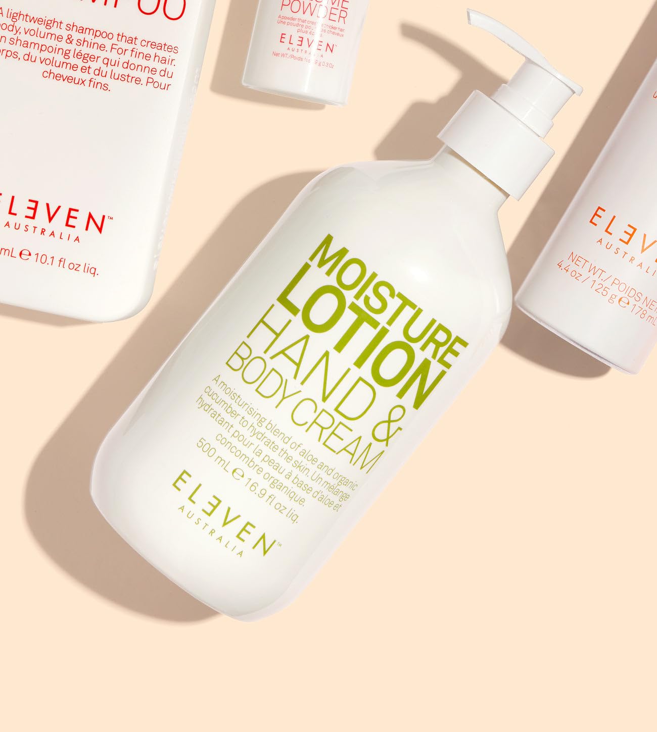 ELEVEN AUSTRALIA Moisture Lotion Hand & Body Cream for Dry Skin - Hydrating Formula for Ultra Soft Skin, Lightweight Body Moisturizer with Shea Butter & Aloe Vera, for Women and Men