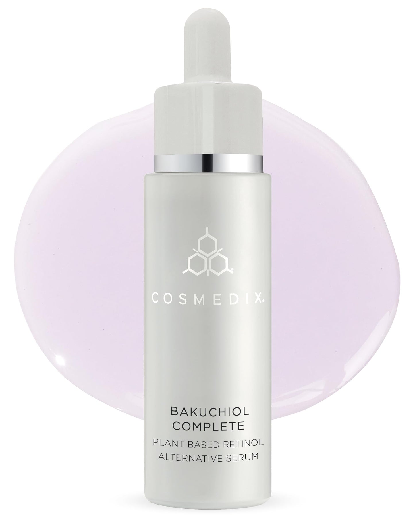 COSMEDIX Bakuchiol Complete Plant-Based Retinol Alternative Face Serum - Hydrating Serum for Fine Lines, Wrinkles & Uneven Skin Tone - Facial Skin Care for Brighter, Firmer & Fresh-Looking Skin