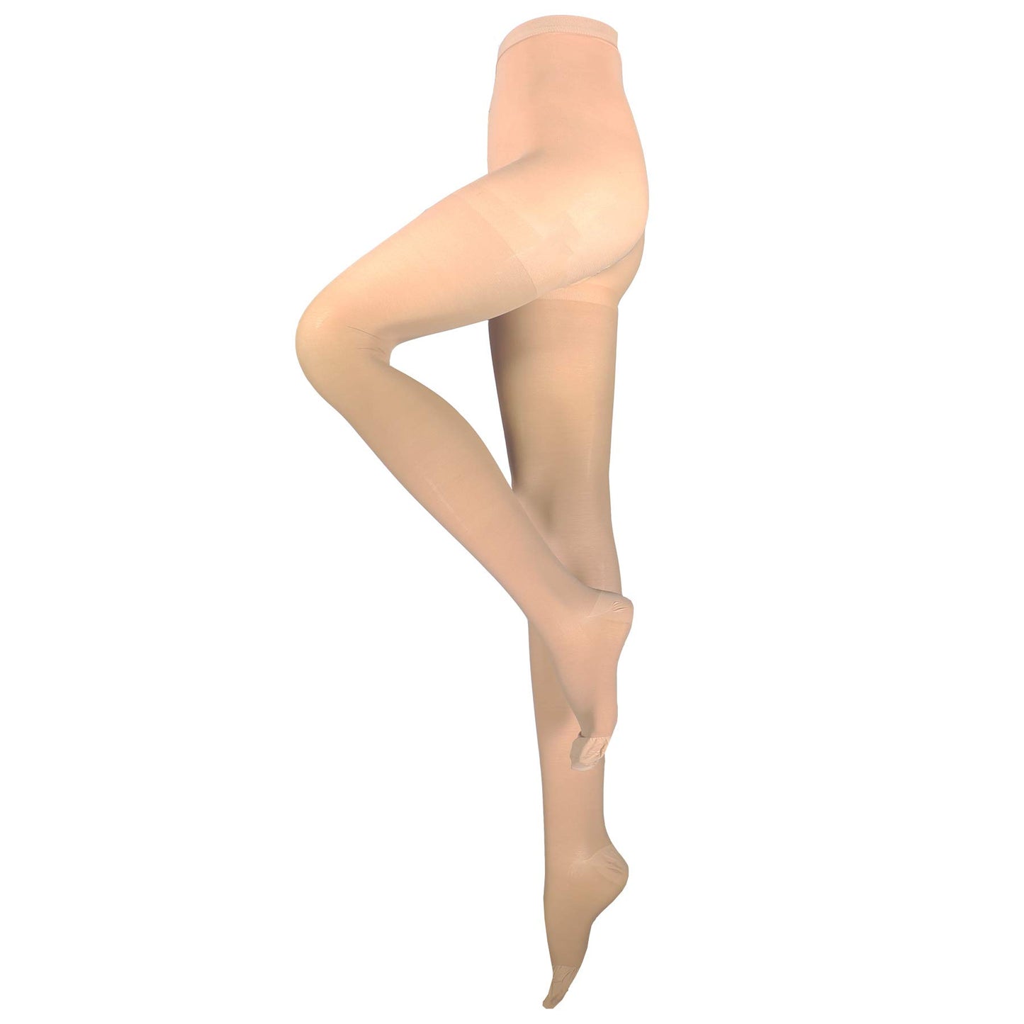 NuVein Medical Compression Pantyhose, 20-30 mmHg Support, Opaque, Beige, Petite