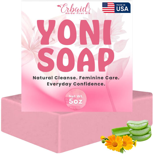 Yoni Soap – pH Balance Feminine Wash for Odor Control & Hydration – Gentle Yet Effective Vaginal Wash for Daily Intimate Hygiene – Natural Cleansing & Moisturizing Vagina Soap for Women, Made in USA