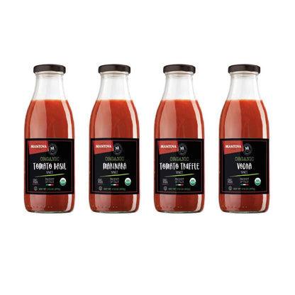 Mantova Italian Tomato Basil Sauce 24 ounce (Pack of 2), 100% Italian Tomatoes, Great Taste