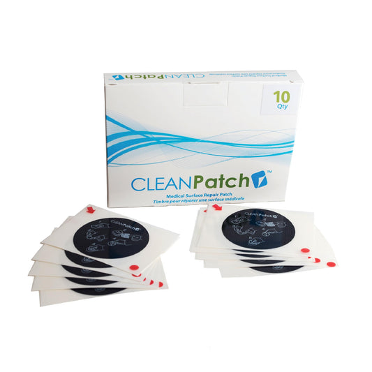 Diversey 11003 CLEANPatch Medical Surface Repair Patch for Hospital Beds & Stretchers, 2-Inch Round Patch (10 Patches), 1-Box