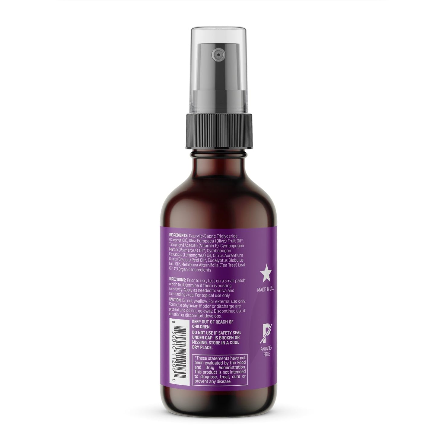 NewLife Naturals Feminine Spray Vaginal Moisturizer for Dryness Itching Irritation PH Menopause Support with Olive Oil, Lemongrass and More - 2 oz