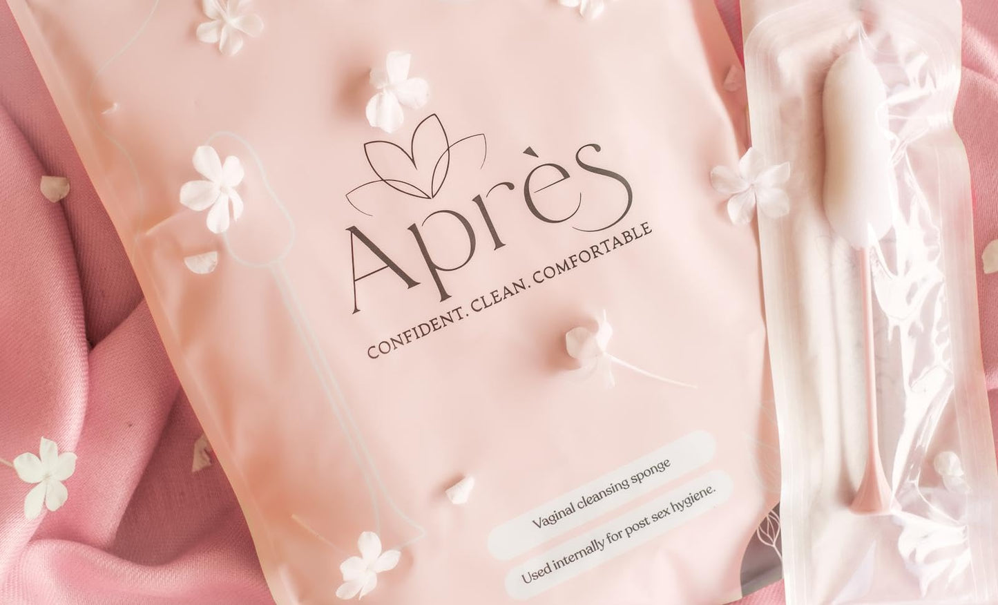 Après 10 Pack - Absorbing Sponge for Women’s Post-Intimacy Comfort. No Leaks or Drips. Longer Handle. Best Grip. Hypoallergenic, Latex-Free Feminine Care & Hygiene Solution.