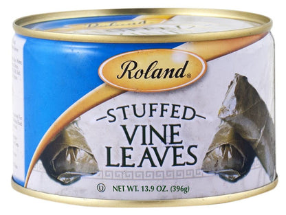 Roland Foods Canned Dolmas, Stuffed Vine Leaves with Rice and Spices, 14 Ounce (Pack of 6)