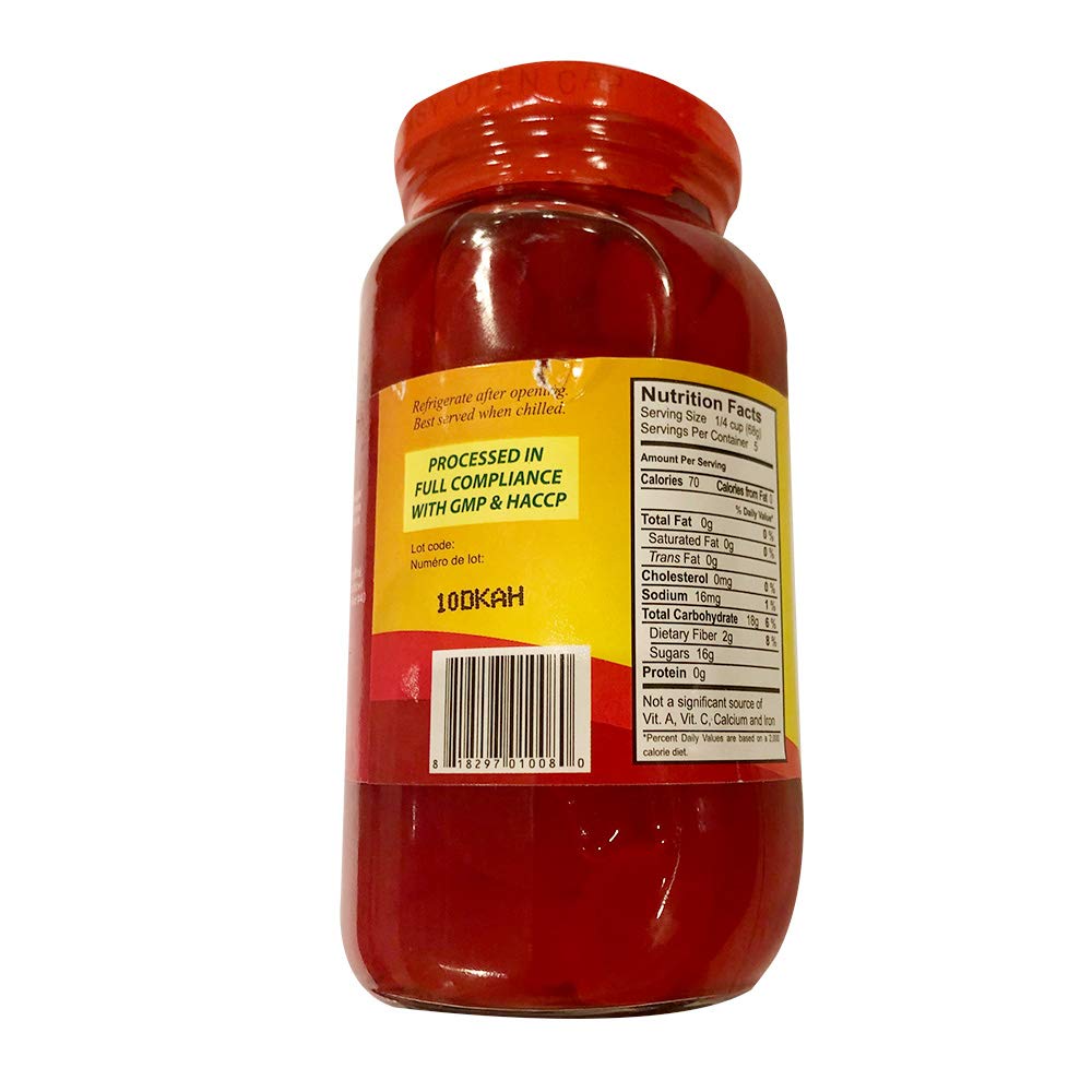 Kapuso Kaong Sugar Palm Fruit in syrup, Red 340g (12oz), Pack of 1