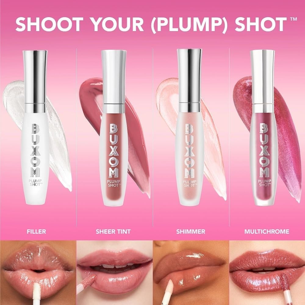 Buxom Plump Shot Peptides Lip Serum, Filler, Travel Size