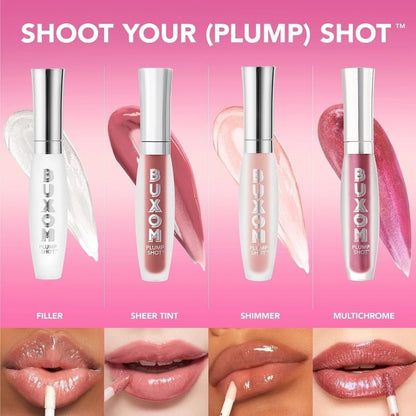 Buxom Plump Shot Peptides Lip Serum, Filler, Travel Size