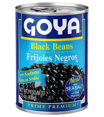 Goya Black Beans Low Sodium, 15.5 oz, 2-Pack
