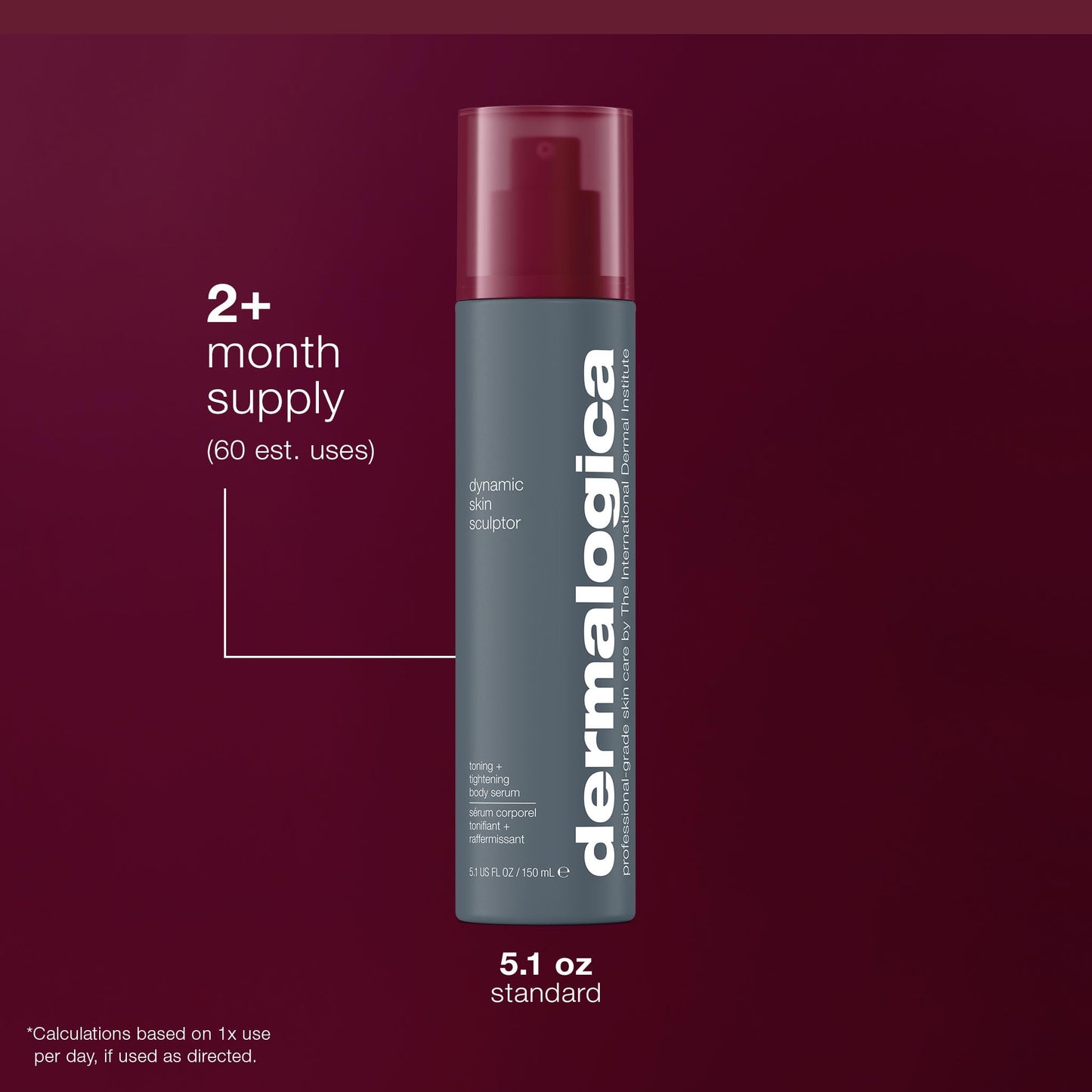 Dermalogica Dynamic Skin Sculptor Body Serum, Firimg and Hydrating Body Sculping Lotion - Tightens, Tones, and Sculpts Skin, 5.1 fl oz