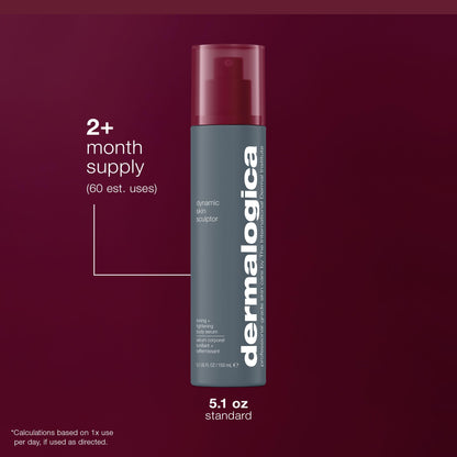 Dermalogica Dynamic Skin Sculptor Body Serum, Firimg and Hydrating Body Sculping Lotion - Tightens, Tones, and Sculpts Skin, 5.1 fl oz