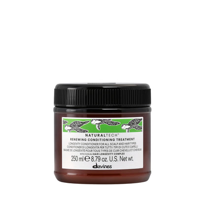 Davines Naturaltech Renewing Conditioning Treatment, Anti-Aging & Maintenance for All Hair Types / Aging - With Hair Longevity Complex - Prolongs Hair Lifecycle, 8.45 Fl Oz