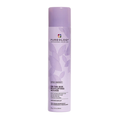 Pureology Style + Protect On The Rise Root Lifting Mousse For Flat and Color-Treated Hair - Provides Medium Control and Volume, Sulfate-Free and Vegan