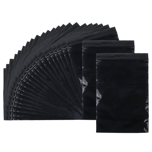 Klmnop 200 Pcs Sanitary Napkin Disposal Bags, Opaque and Sealable Feminine Hygiene Disposal Bags, Personal Disposal Bags for Tampons, Sanitary Pads, Sanitary Napkins(Black)