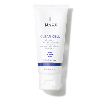 IMAGE Skincare, CLEAR CELL Clarifying Salicylic Masque, Exfoliating Kaolin Clay Facial Mask with Mattifying Effect, Targets Acne Prone Skin, 2oz