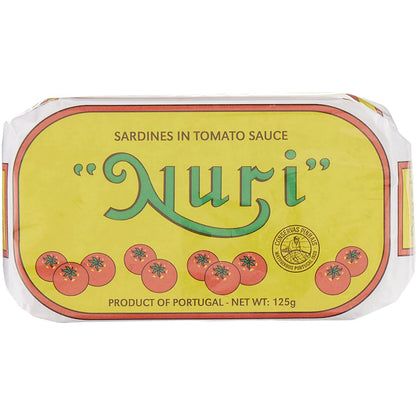 NURI Portuguese Sardines in Tomato Sauce - 10 Pack - (4.4 oz cans)