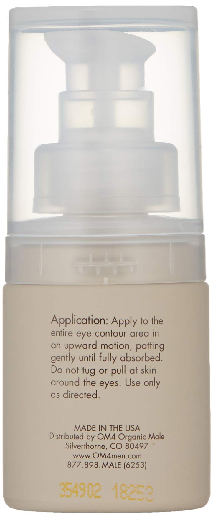 Organic Male OM4 Refine: Radical Fine Line Eraser Eye Gel - Age Corrective, Reduce Fine Lines, Puffiness