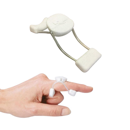 Rolyan Sof-Stretch Finger Extension Splint, Large, White, Finger Brace with Adjustable Fit, Latex-Free Finger Support for PIP Joint Extension, Boutonniere Deformity, Trigger Finger, and Edema