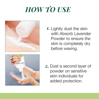 Clean + Easy Absorb Lavender Powder Pre Waxing Treatment | Moisture Absorbent Powder for Hair Removal, 3.5 oz