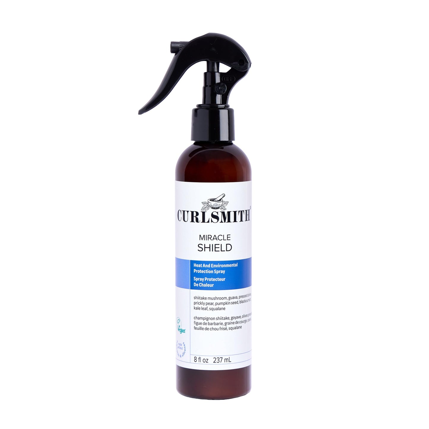 CURLSMITH Miracle Shield - Multi-Protection Spray for Curls, Pollution Shield Hair Mist, For All Curl Types, Vegan & Cruelty Free