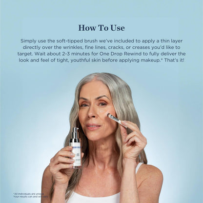 Beverly Hills MD One Drop Rewind for Aging Skin, Tightening Serum for Instant Smooth Skin Appearance up to 8 Hours- Target Fine Lines, Wrinkles, Crows Feet, Smile & Frown Lines w/Argireline