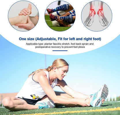Professional Plantar Fasciitis Night Splint, Adjustable Dorsal Night Splint Support Sleep, Recovery, Tendonitis, Arch Foot Pain Fits Right or Left Foot (2019, Black)