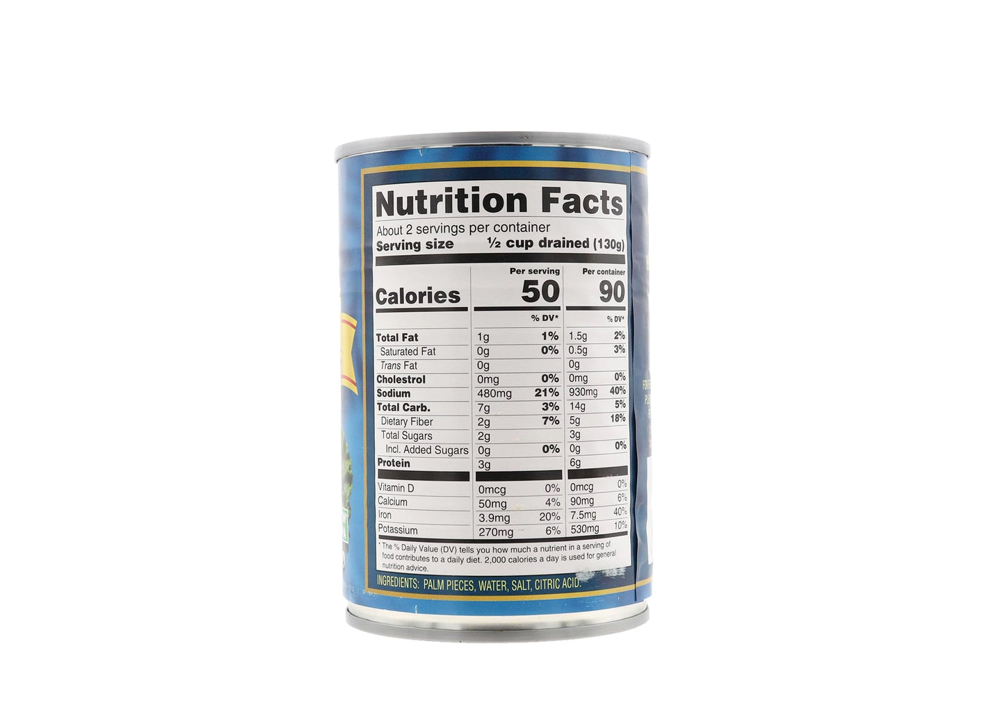 MW Polar Hearts of Palm, Salad Cut 14.1oz (Pack of 12)