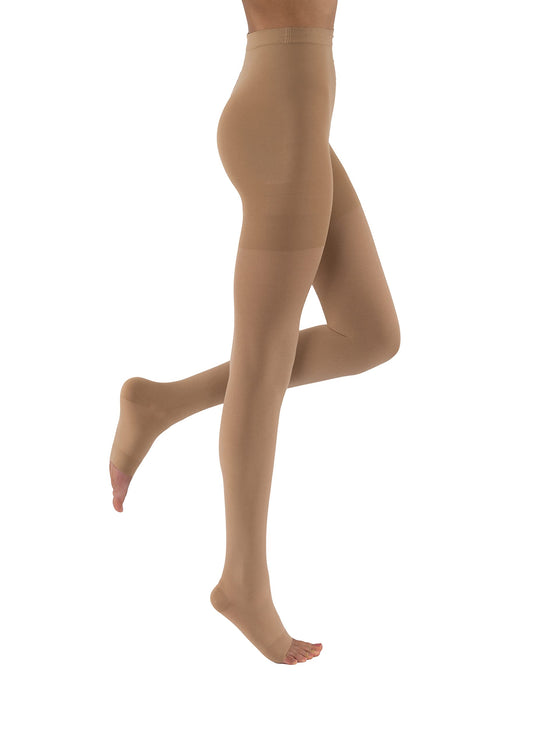 JOBST Relief 20-30 mmHg Compression Stockings, Waist High Pantyhose, Closed Toe, X-Large, Beige