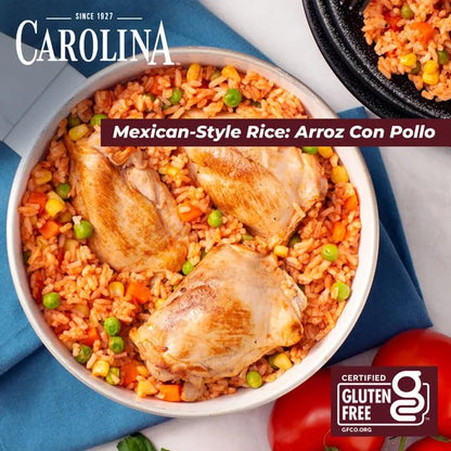 Carolina Enriched Rice Extra Long Grain Gluten Free 16 Oz. Pack Of 3.
