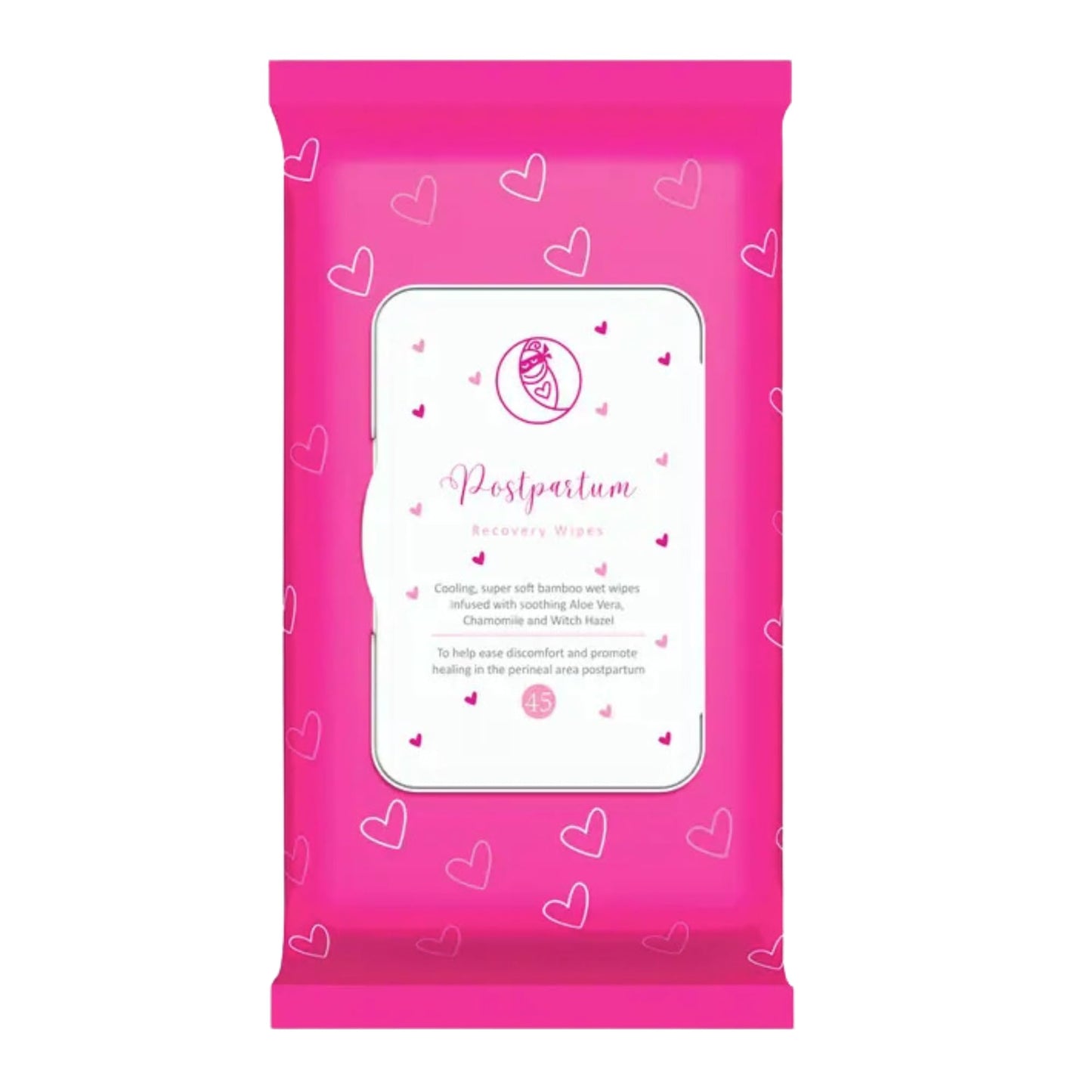 Ninja Mama Postpartum Perineal Care Cooling Pad Liners. Soothing Witch Hazel with Aloe and Chamomile for Post Partum Relief After Birth Tears and Haemorrhoids. Postpartum Essentials Pack of 45