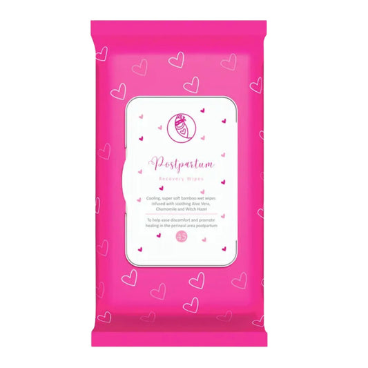 Ninja Mama Postpartum Perineal Care Cooling Pad Liners. Soothing Witch Hazel with Aloe and Chamomile for Post Partum Relief After Birth Tears and Haemorrhoids. Postpartum Essentials Pack of 45