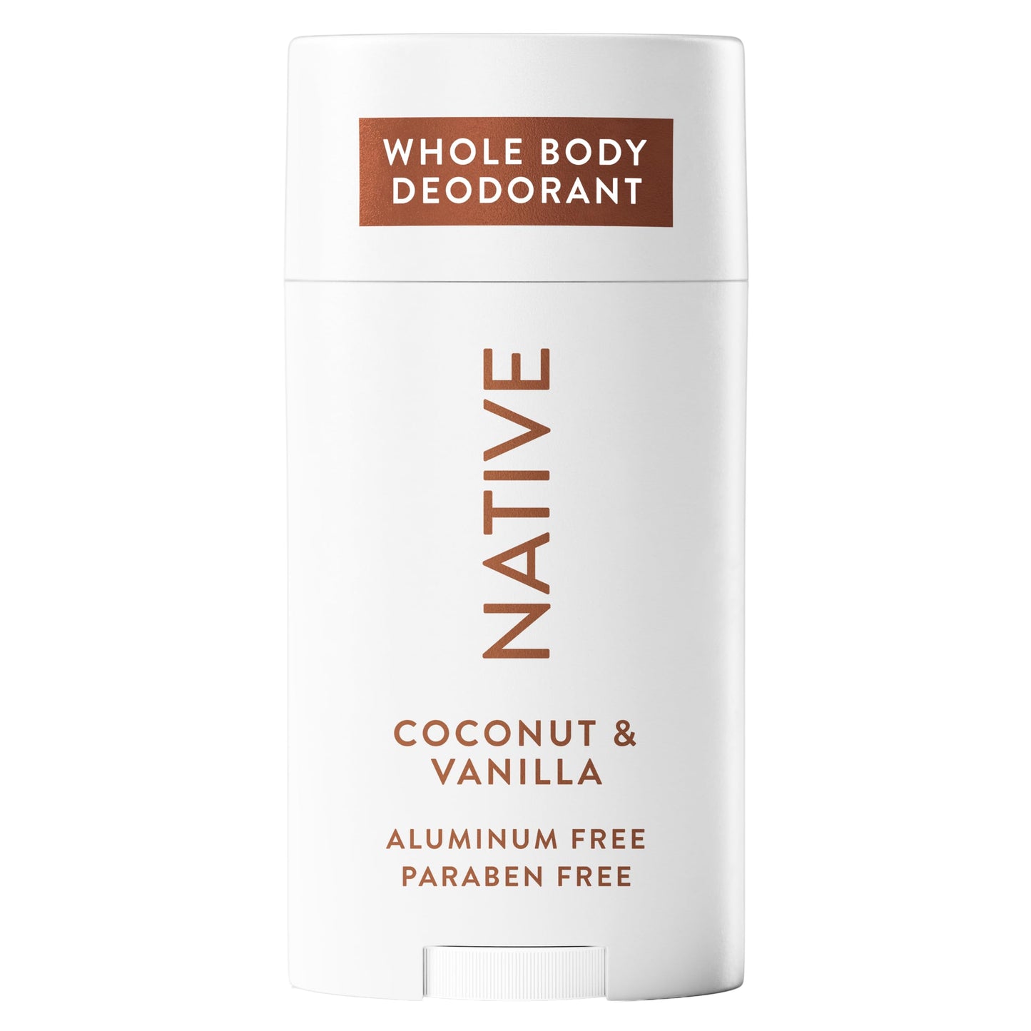 Native Whole Body Deodorant Stick Contains Naturally Derived Ingredients, Deodorant for Men and Women | 72 Hour Odor Protection, Aluminum Free with Coconut Oil and Shea Butter | Coconut & Vanilla