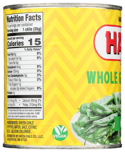 Hatch Chili Company Hatch Whole Green Chilies, 27-Ounce (Pack of 3)
