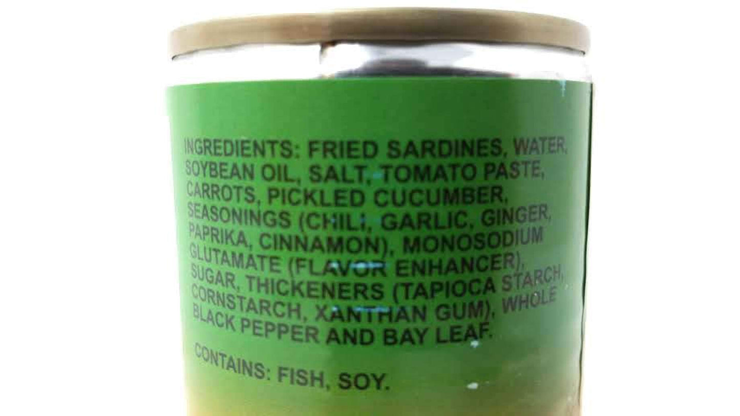555 Fried Sardines Hot & Spicy 5.5oz (155g), 6 Pack