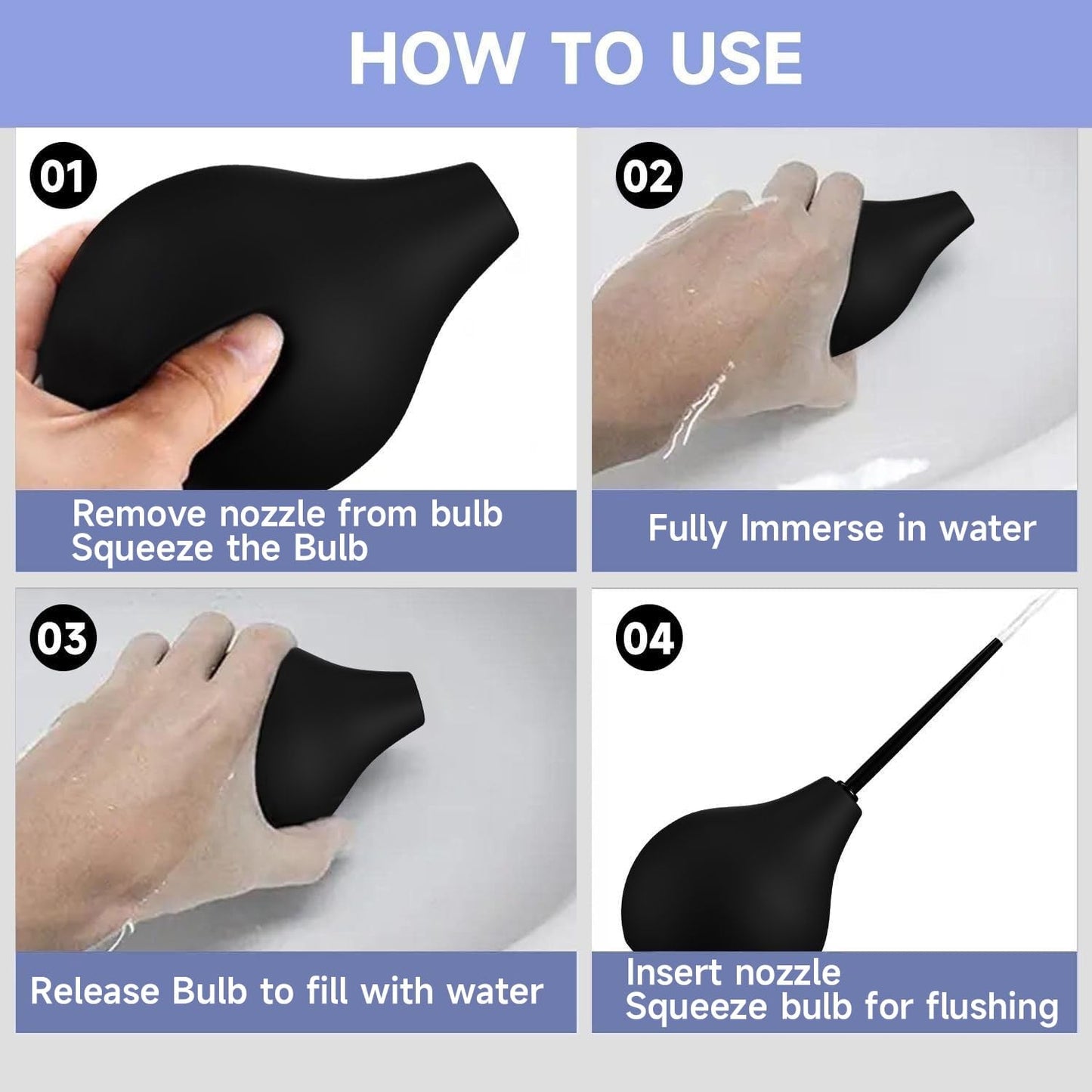9Pcs Enema Bulb Kit for Men Women 19 Inch Silicone Hose Enema Nozzle Tip Colon Tube, Anal Vaginal Douche Rectal Enema Irrigation Syringe Pump Feminine Wash Shower Intestinal Colon Detox Cleansing Kit