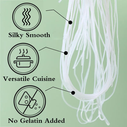 Phuumy 0.44lb Lungkuw Glass Noodles Chinese Noodles Authentic Rice Vermicelli Noodlesglass Noodle Pea Flour Mung Bean 200g