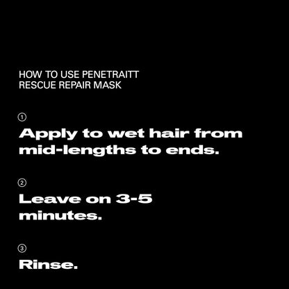 Sebastian Professional Penetraitt Rescue Repair Mask | For Damaged & Color Treated Hair | 4.9 fl oz | Packaging May Vary