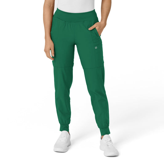 Women's Comfort Waist Cargo Jogger Scrub Pant, Hunter Green, 2XSPET